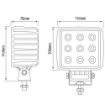 Picture of 4" LED Square Work Lamp